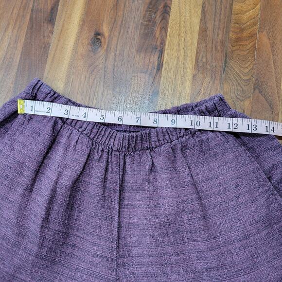 Flax Floods Linen Pull On Elastic Waist Pants Size P (4-6) - Picture 8 of 12